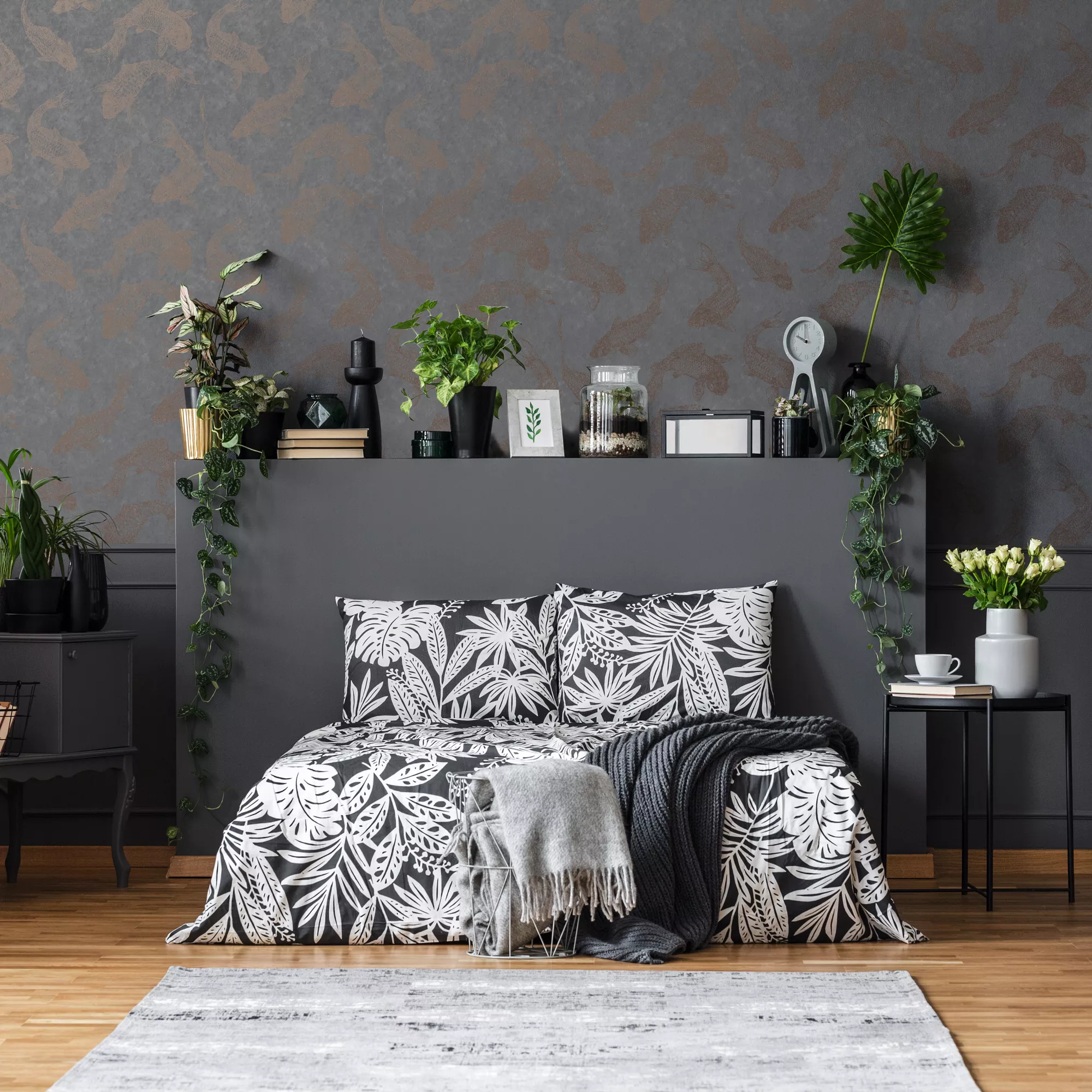 Boutique Grey Pisces Metallic Effect Smooth Wallpaper 6 Boutique Grey Pisces Metallic Effect Smooth Wallpaper - Image 4