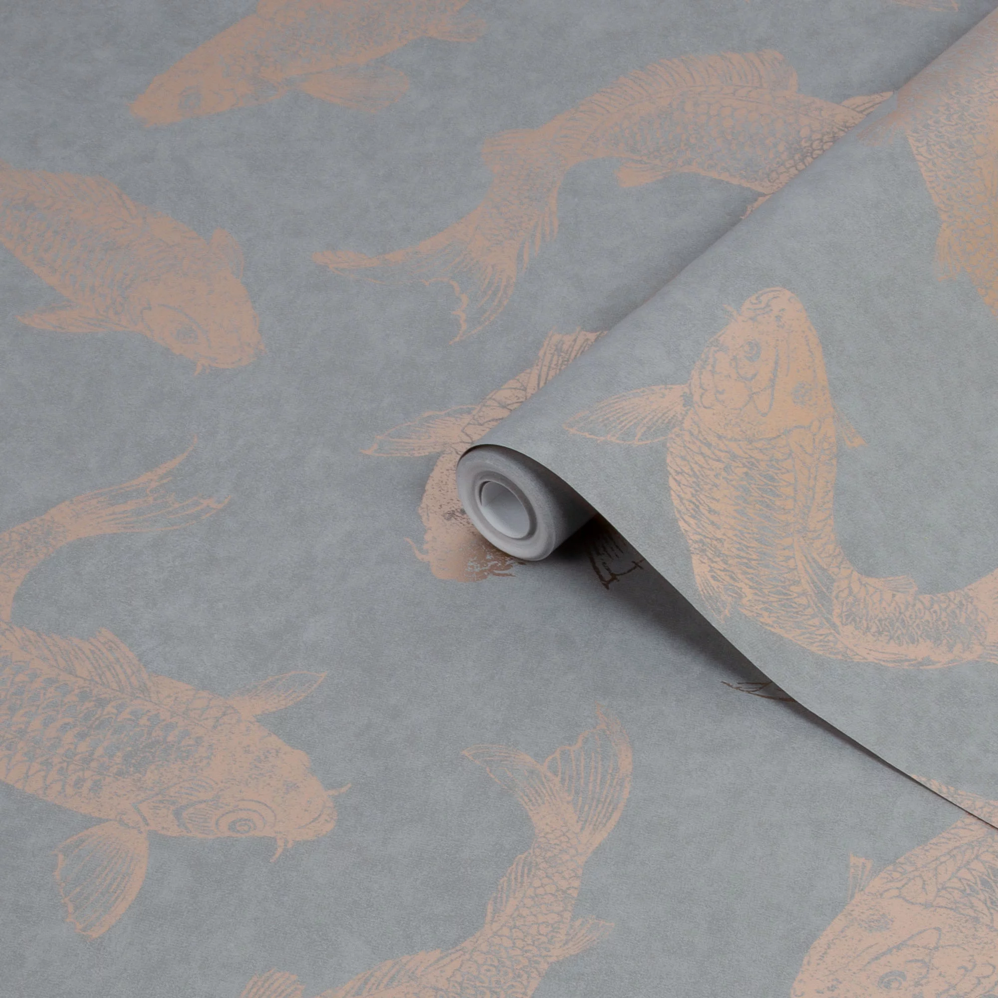 Boutique Grey Pisces Metallic Effect Smooth Wallpaper 4 Boutique Grey Pisces Metallic Effect Smooth Wallpaper - Image 2