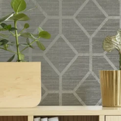 Boutique Sage Asscher Geo Smooth Wallpaper -Paint Decoration boutique sage asscher geo smooth wallpaper5011583495522 02i bq