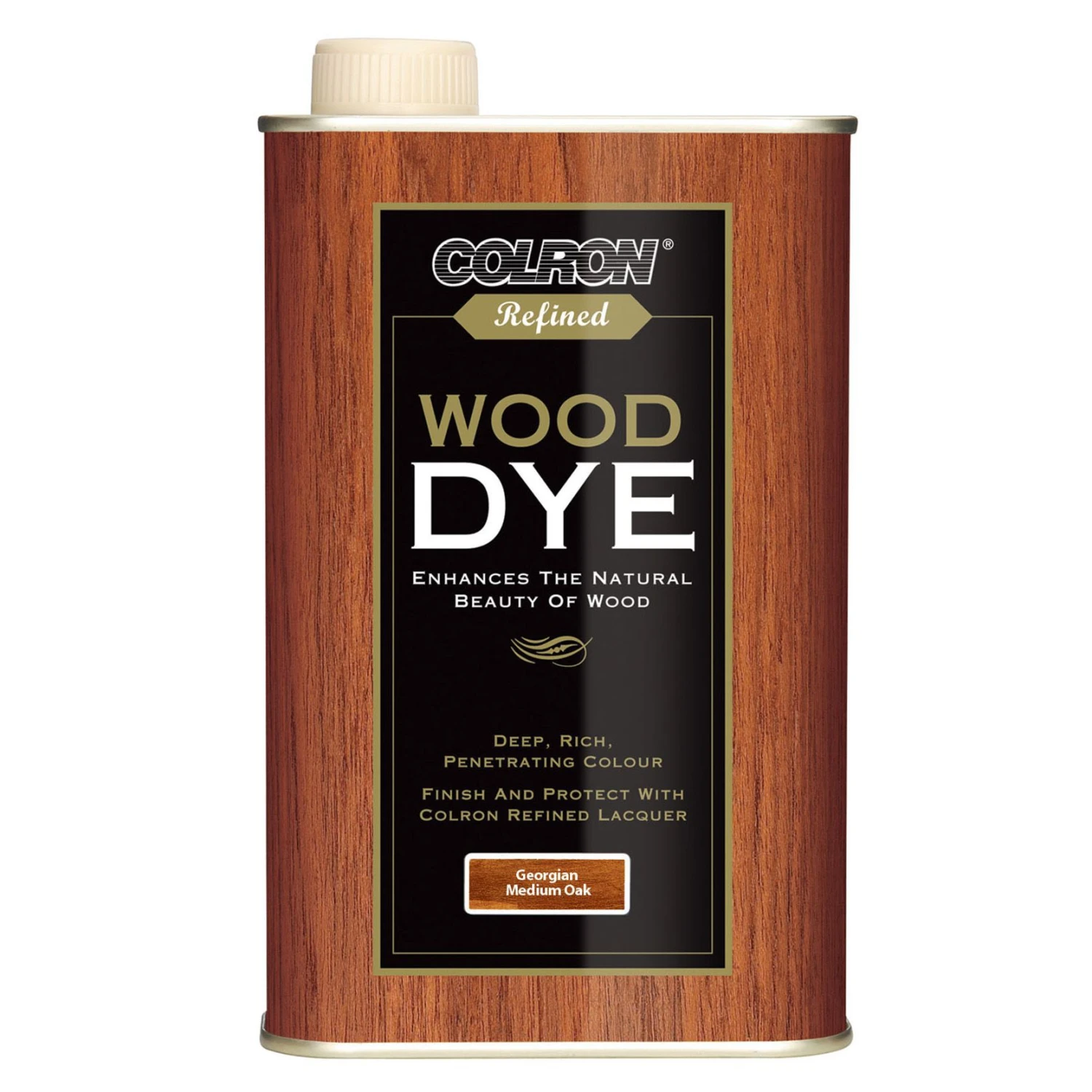 Colron Refined Georgian Medium Oak Wood Dye, 0.25L 4 Colron Refined Georgian Medium Oak Wood Dye, 0.25L - Image 2