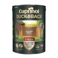 Paint Decoration -Paint Decoration cuprinol 5 year ducksback autumn gold fence shed treatment 5l5010212549155 04c bq