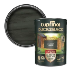 Cuprinol 5 Year Ducksback Forest Green Fence & Shed Treatment, 5L
