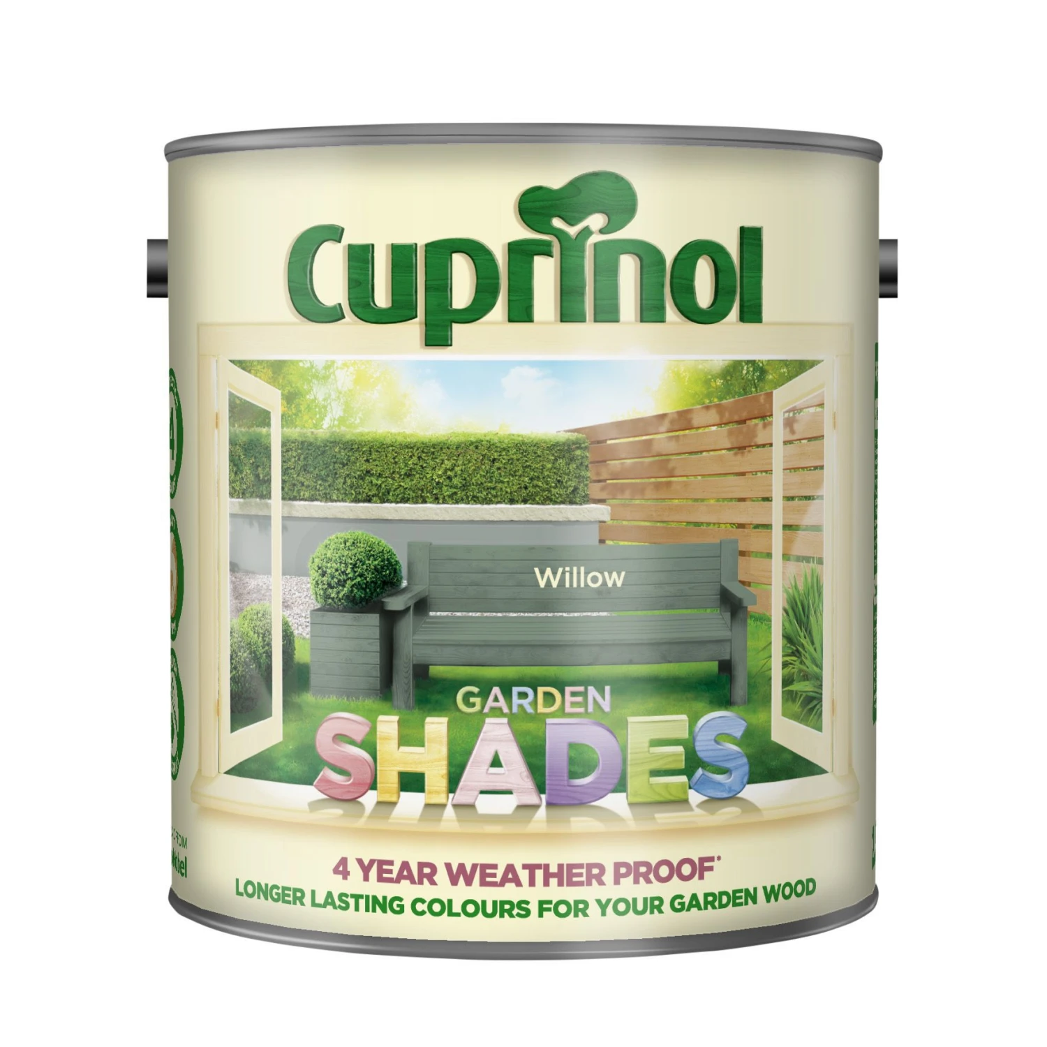 Cuprinol Garden Shades Willow Matt Multi-surface Exterior Wood Paint, 2.5L 4 Cuprinol Garden Shades Willow Matt Multi-surface Exterior Wood Paint, 2.5L - Image 2