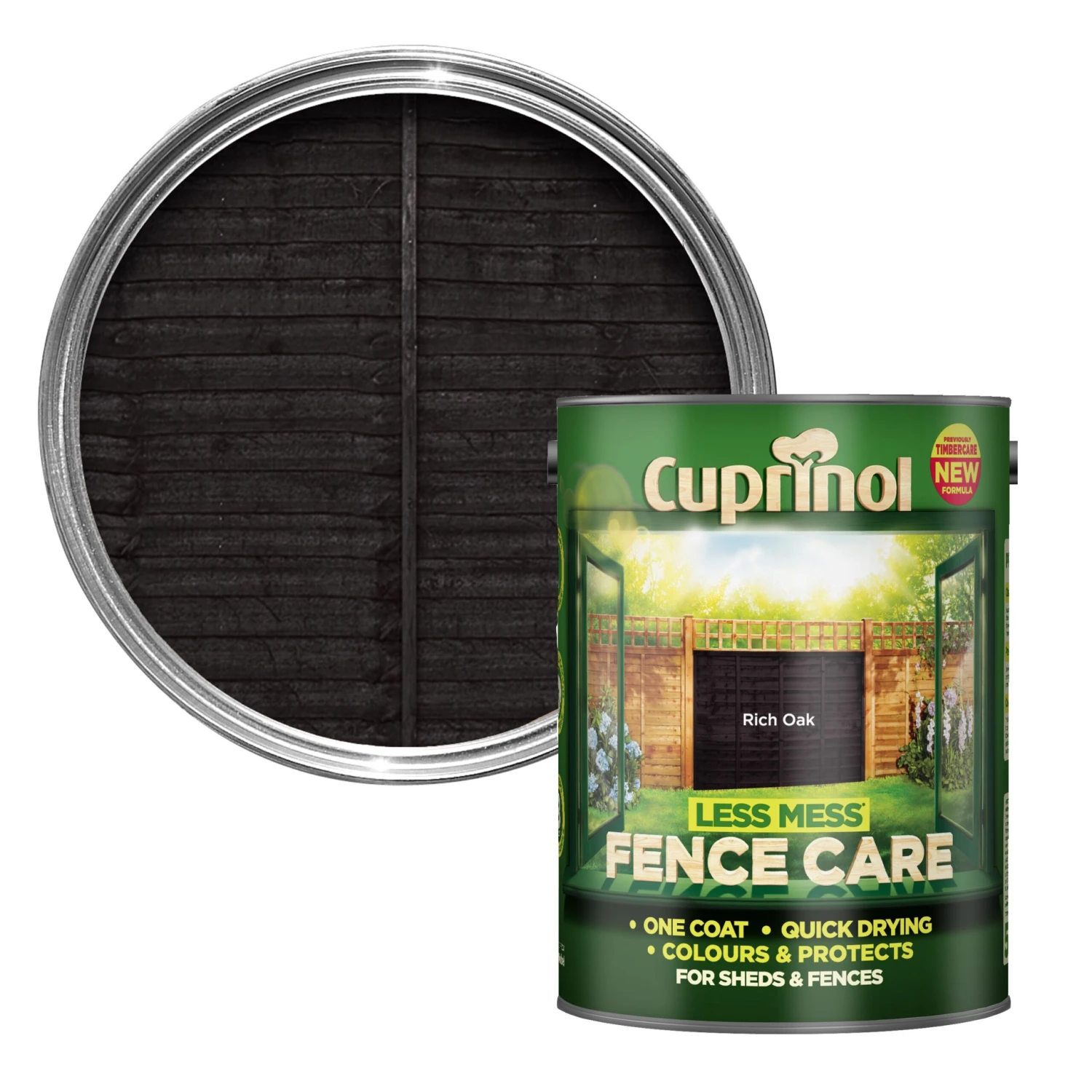 Cuprinol Less Mess Fence Care Rich Oak Matt Treatment, 5L 3 Cuprinol Less Mess Fence Care Rich Oak Matt Treatment, 5L