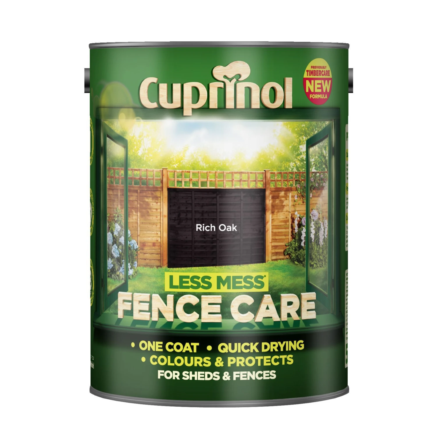 Cuprinol Less Mess Fence Care Rich Oak Matt Treatment, 5L 4 Cuprinol Less Mess Fence Care Rich Oak Matt Treatment, 5L - Image 2