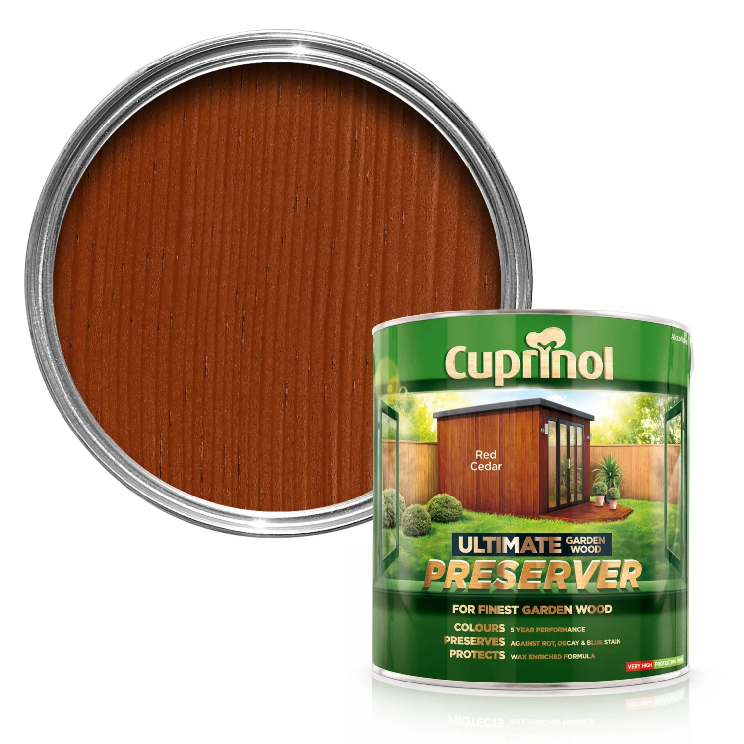 Cuprinol Ultimate Red Cedar Matt Arbours, Fencing, Gates, Sheds & Summerhouses Preserver, 4L 3 Cuprinol Ultimate Red Cedar Matt Arbours, Fencing, Gates, Sheds & Summerhouses Preserver, 4L