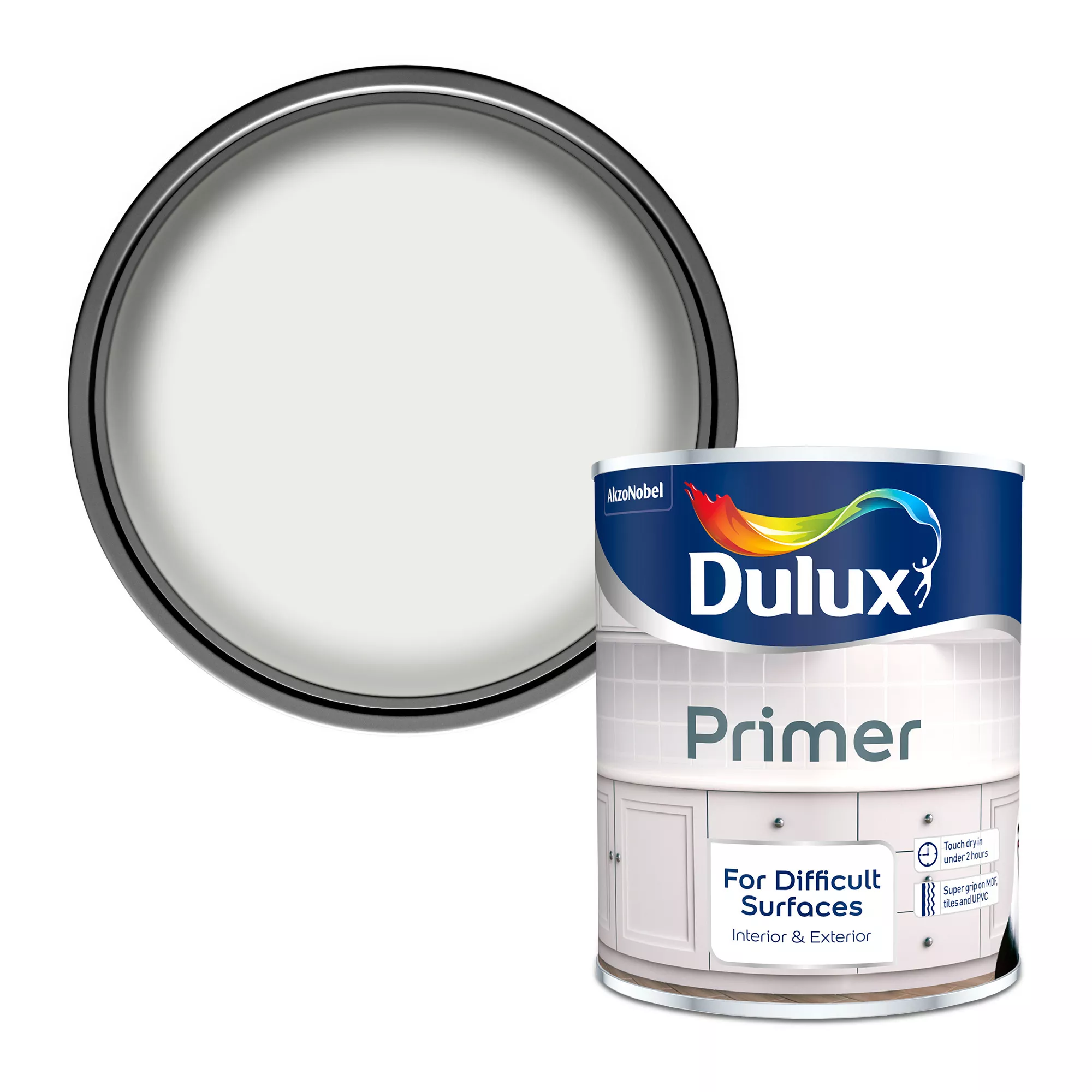 Dulux Difficult Surfaces White Primer, 750ml 3 Dulux Difficult Surfaces White Primer, 750ml