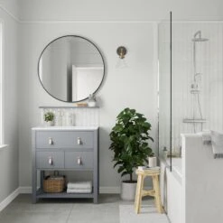 Dulux Easycare Bathroom White Mist Soft Sheen Wall Paint, 2.5L -Paint Decoration dulux easycare bathroom white mist soft sheen wall paint 2 5l5010212668597 01i bq