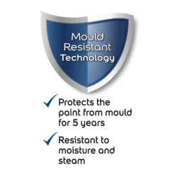 Dulux Easycare Bathroom White Mist Soft Sheen Wall Paint, 2.5L -Paint Decoration dulux easycare bathroom white mist soft sheen wall paint 2 5l5010212668597 01t bq