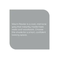Dulux Easycare Warm Pewter Matt Emulsion Paint, 2.5L -Paint Decoration dulux easycare warm pewter matt emulsion paint 2 5l5010212624203 36c bq