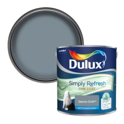 Dulux One Coat Denim Drift Matt Emulsion Paint, 2.5L