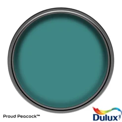 Dulux One Coat Proud Peacock Matt Emulsion Paint, 1.25L -Paint Decoration dulux one coat proud peacock matt emulsion paint 1 25l5010212659793 21c