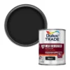 Dulux Trade Black Gloss Exterior Metal & Wood Paint, 1L -Paint Decoration dulux trade black gloss exterior metal wood paint 1l5010212569214 02c bq