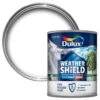 Dulux Trade Pure Brilliant White Gloss Exterior Metal & Wood Paint, 750ml -Paint Decoration dulux trade pure brilliant white gloss exterior metal wood paint 750ml5010212494424 02c bq