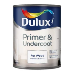 Dulux Wood White Wood Primer & Undercoat, 750ml 17 Dulux Wood White Wood Primer & Undercoat, 750ml -Paint Decoration dulux wood white wood primer undercoat 750ml5010212444474 08c bq