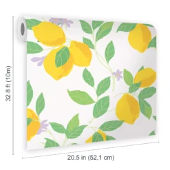 Envy Feeling Fruity Fresh Lemon Smooth Wallpaper -Paint Decoration envy feeling fruity fresh lemon smooth wallpaper5011583528299 02t