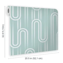 Envy Ups N Downs Pistachio Geometric Smooth Wallpaper -Paint Decoration envy ups n downs pistachio geometric smooth wallpaper5011583531626 02t