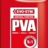 Evo-Stik Multi-purpose PVA Adhesive 5L -Paint Decoration evo stik multi purpose pva adhesive 5l5010591115217 01bq