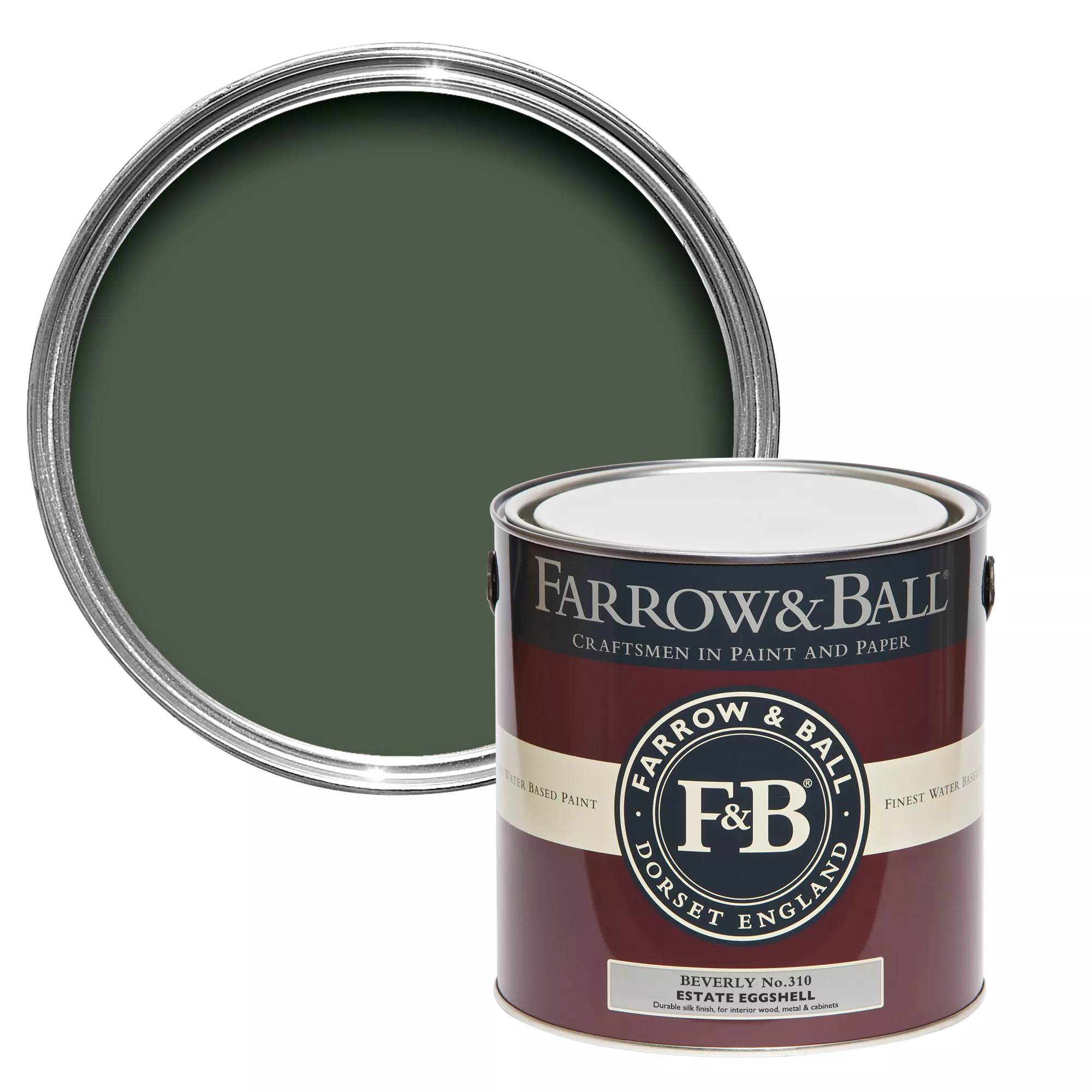 Farrow & Ball Estate Beverly No.310 Eggshell Paint, 2.5L 3 Farrow & Ball Estate Beverly No.310 Eggshell Paint, 2.5L