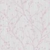 Fine Décor Laurel Mauve Floral Smooth Wallpaper