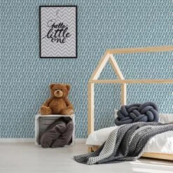 Fresco Blue Sea Swirl Smooth Wallpaper -Paint Decoration fresco blue sea swirl smooth wallpaper5011583516197 02i bq