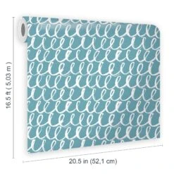 Fresco Blue Sea Swirl Smooth Wallpaper -Paint Decoration fresco blue sea swirl smooth wallpaper5011583516197 02t bq