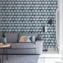 Fresco Maya Blue & Cream Geometric Smooth Wallpaper 11 Fresco Maya Blue & Cream Geometric Smooth Wallpaper -Paint Decoration fresco maya blue cream geometric smooth wallpaper5011583454260 01i BQ