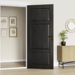 GoodHome Black Satin Multi-surface Furniture Wood Varnish, 750ml -Paint Decoration goodhome black satin multi surface furniture wood varnish 750ml5059340486703 01i