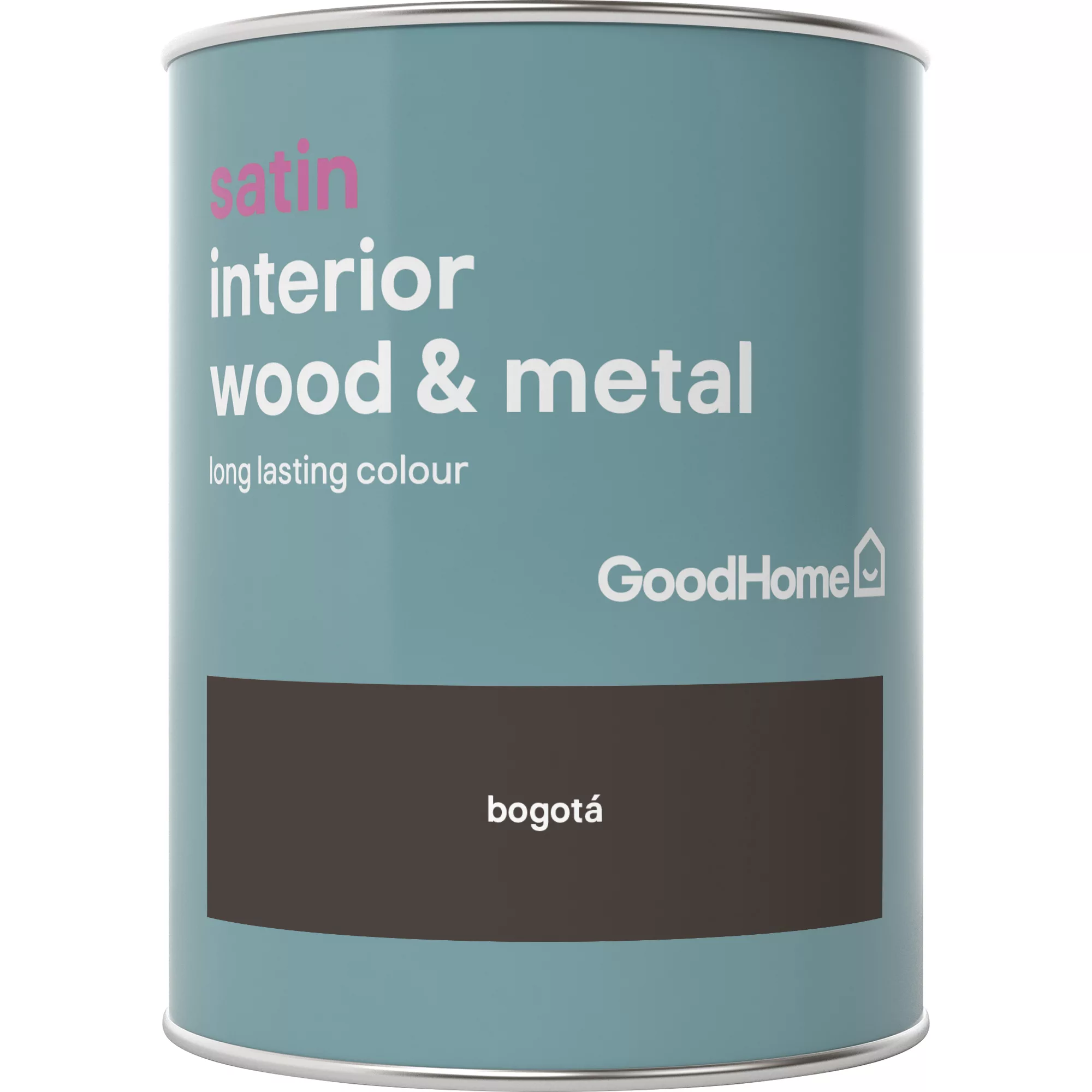 GoodHome Bogotá Satin Metal & Wood Paint, 750ml 4 GoodHome Bogotá Satin Metal & Wood Paint, 750ml - Image 2