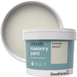 New Release 11 GoodHome Classic Breckenridge Smooth Matt Masonry Paint, 10L
