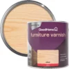 GoodHome Clear Gloss Multi-surface Furniture Wood Varnish, 2.5L -Paint Decoration goodhome clear gloss multi surface furniture wood varnish 2 5l5059340486611 21c