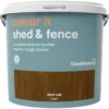 GoodHome Colour It Dark Oak Matt Fence & Shed Stain, 5L 1 GoodHome Colour It Dark Oak Matt Fence & Shed Stain, 5L -Paint Decoration goodhome colour it dark oak matt fence shed stain 5l5036581088682 02c