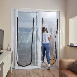 GoodHome Double Doorway Dust Guard 7 GoodHome Double Doorway Dust Guard -Paint Decoration goodhome double doorway dust guard5059340015330 41i