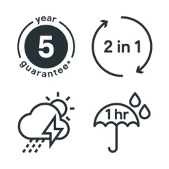 GoodHome Extreme Outdoor Delaware Satinwood Multi-surface Paint, 2.5L -Paint Decoration goodhome extreme outdoor delaware satinwood multi surface paint 2 5l5059340297118 03t