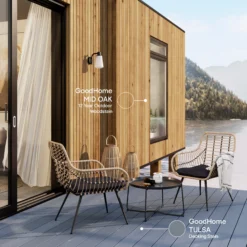 GoodHome Extreme Outdoor Mid Oak Satin Quick Dry Wood Stain, 2.5L -Paint Decoration goodhome extreme outdoor mid oak satin quick dry wood stain 2 5l5059340297408 19i EN 2022