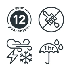 GoodHome Extreme Outdoor Mid Oak Satin Quick Dry Wood Stain, 2.5L -Paint Decoration goodhome extreme outdoor mid oak satin quick dry wood stain 2 5l5059340297538 03t