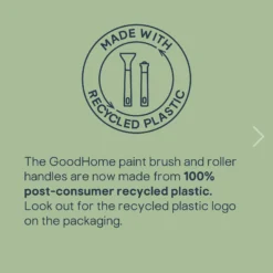 GoodHome Long Pile Fixed Roller Frame & Sleeve, 4 Piece Pack -Paint Decoration goodhome long pile fixed roller frame sleeve 4 piece pack5059340015880 02h EN