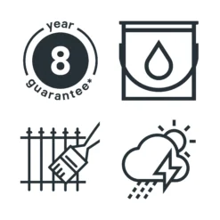 GoodHome Outdoor Black Satinwood Exterior Metal Paint, 2.5L Tin -Paint Decoration goodhome outdoor black satinwood exterior metal paint 2 5l tin5059340296104 03t