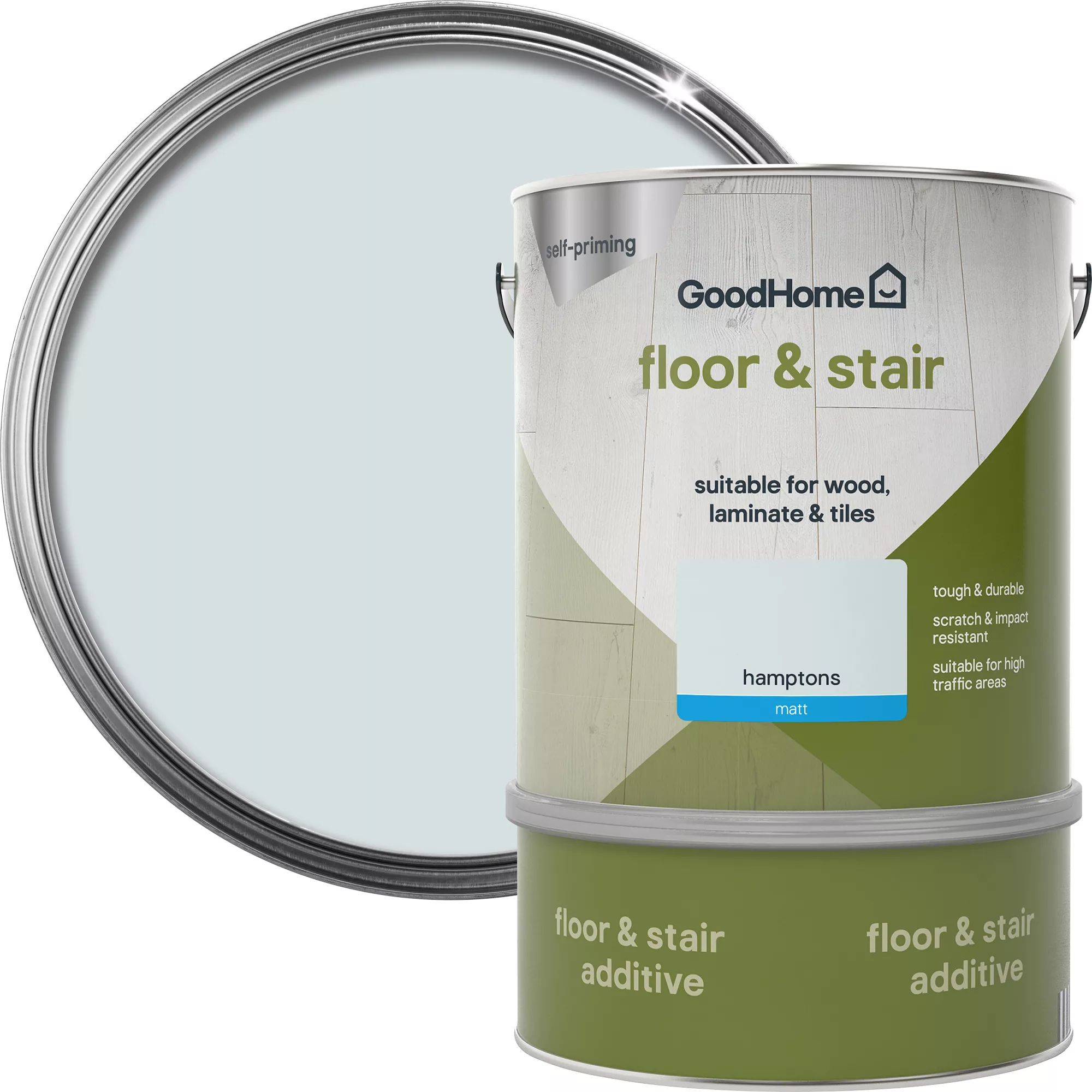 GoodHome Renovation Hamptons Matt Floor & Stair Paint, 2L 3 GoodHome Renovation Hamptons Matt Floor & Stair Paint, 2L