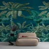 GoodHome Tugtu Blue & Green Tropical Matt Mural