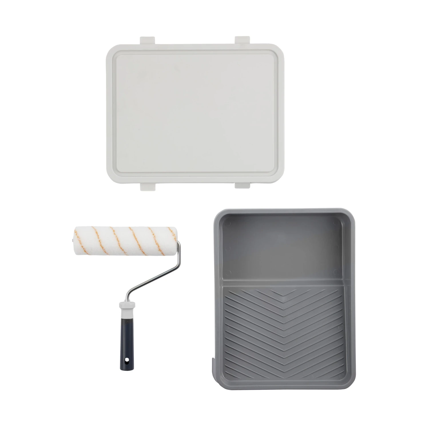 GoodHome Woven Polyester Medium Pile Roller Set, 4 Pieces 4 GoodHome Woven Polyester Medium Pile Roller Set, 4 Pieces - Image 2