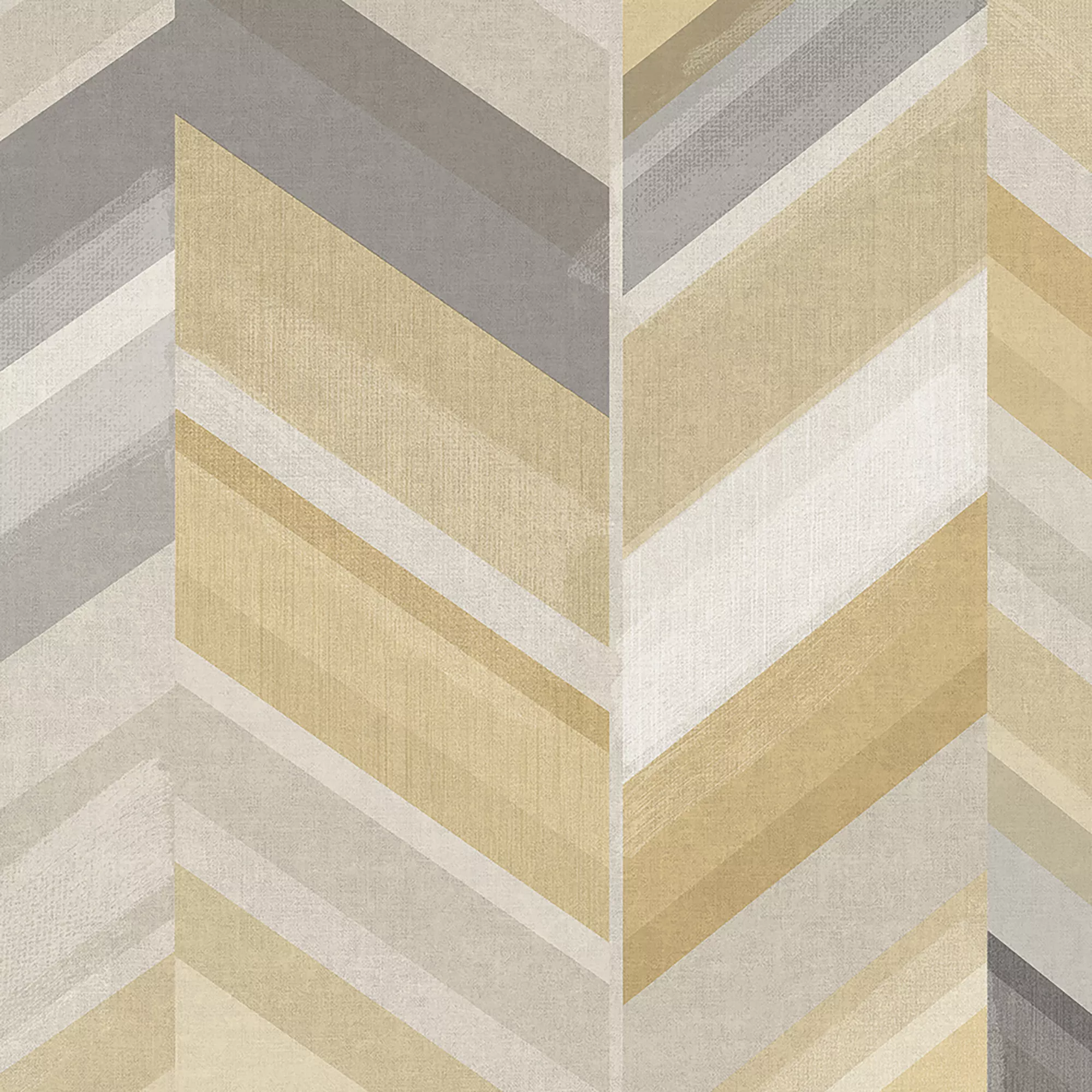 Grandeco Grey & Yellow Chevron Matt Mural 4 Grandeco Grey & Yellow Chevron Matt Mural - Image 2