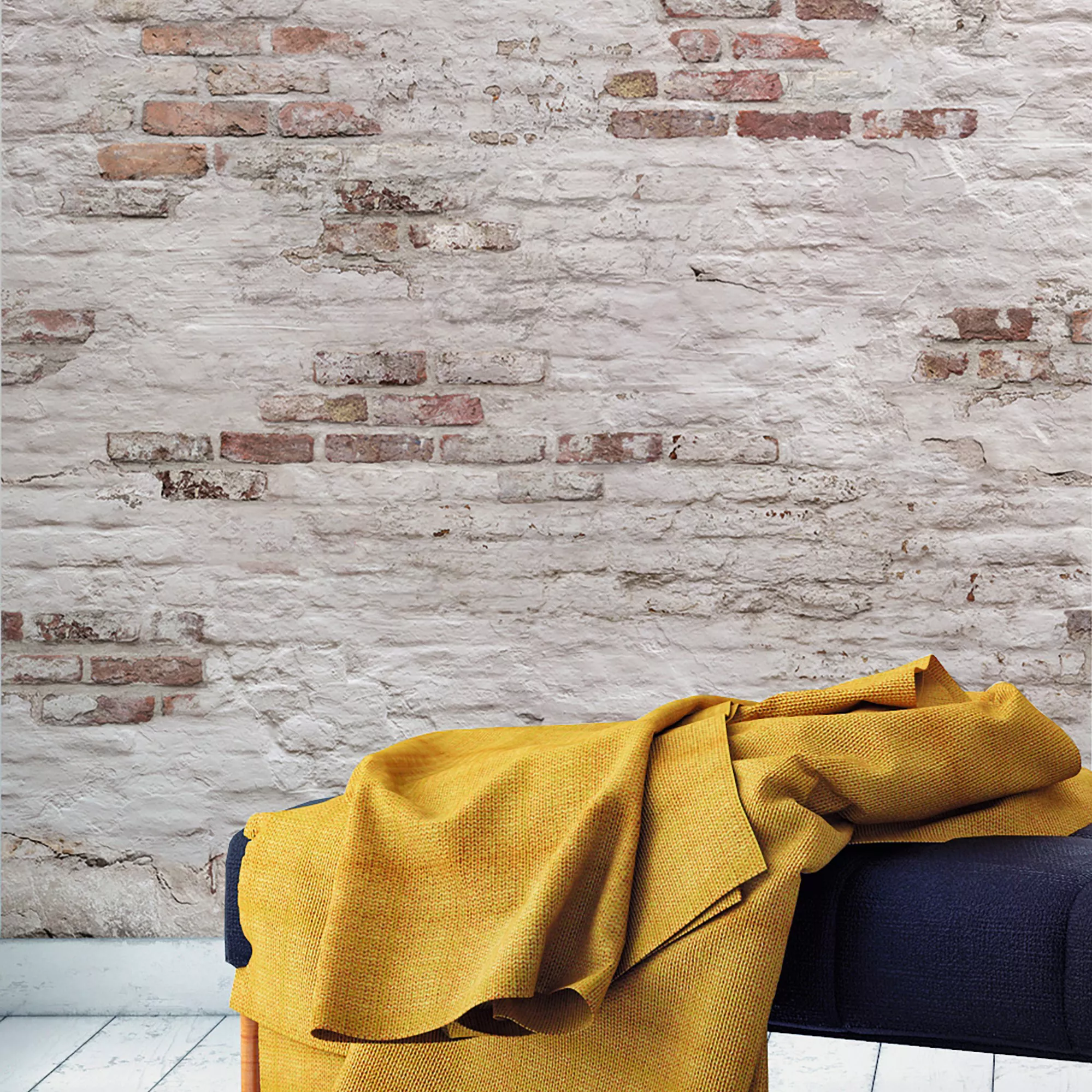 Grandeco Light Grey Brick Effect Matt Mural 6 Grandeco Light Grey Brick Effect Matt Mural - Image 4