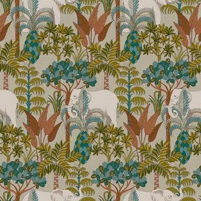 Grandeco Multicolour Elephant Forest Embossed Wallpaper 3 Grandeco Multicolour Elephant Forest Embossed Wallpaper