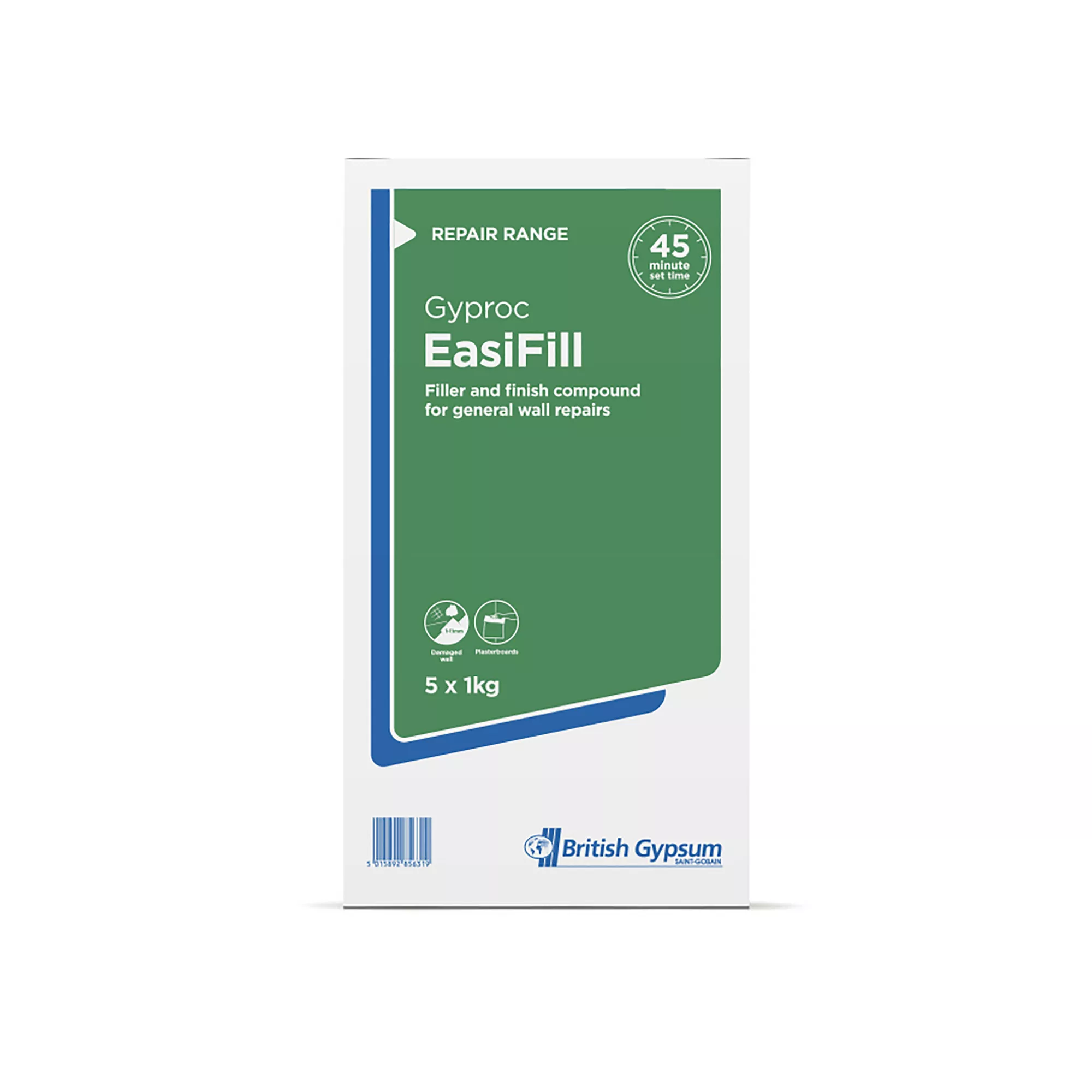 Gyproc Easi-fill Powder Filler, 5kg 3 Gyproc Easi-fill Powder Filler, 5kg