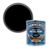 Hammerite Black Gloss Metal Paint, 750ml 2 Hammerite Black Gloss Metal Paint, 750ml -Paint Decoration hammerite black gloss metal paint 750ml5011867220161 02c bq
