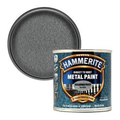 Hammerite Silver Grey Hammered Effect Metal Paint, 250ml