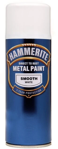 Hammerite Smoothrite White Gloss Spray Paint, 400ml