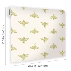 Joules Yellow Bee Smooth Wallpaper -Paint Decoration joules yellow bee smooth wallpaper5011583526219 02t bq