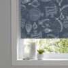 Kitchen & Bathroom Blinds Corded Fish Print Navy Blackout Roller Blind (W)90cm (L)180cm 1 Kitchen & Bathroom Blinds Corded Fish Print Navy Blackout Roller Blind (W)90cm (L)180cm -Paint Decoration kitchen bathroom blinds corded fish print navy blackout roller blind w 90cm l 180cm5059340459349 01i